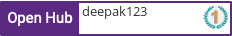 Open Hub profile for deepak123