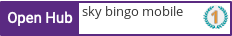 Open Hub profile for sky bingo mobile