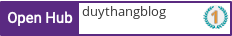 Open Hub profile for duythangblog
