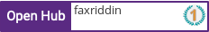 Open Hub profile for faxriddin