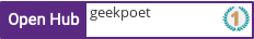 Open Hub profile for geekpoet