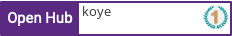 Open Hub profile for koye