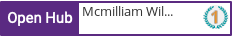 Open Hub profile for Mcmilliam William