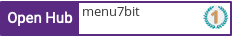 Open Hub profile for menu7bit