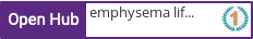 Open Hub profile for emphysema life expectancy