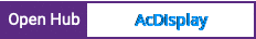 Open Hub project report for AcDisplay