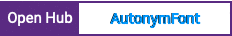 Open Hub project report for AutonymFont