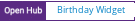Open Hub project report for Birthday Widget