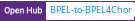 Open Hub project report for BPEL-to-BPEL4Chor