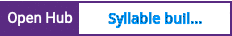 Open Hub project report for Syllable build system
