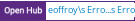 Open Hub project report for Geoffroy's ErrorHandler