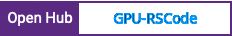 Open Hub project report for GPU-RSCode