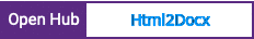 Open Hub project report for Html2Docx