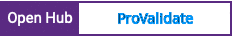 Open Hub project report for ProValidate