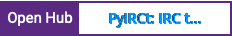 Open Hub project report for PyIRCt: IRC transport for Jabber