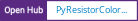 Open Hub project report for PyResistorColorCode