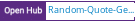 Open Hub project report for Random-Quote-Generator