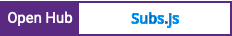 Open Hub project report for Subs.js