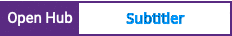 Open Hub project report for Subtitler