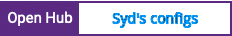 Open Hub project report for Syd's configs