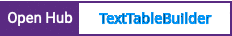 Open Hub project report for TextTableBuilder