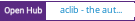 Open Hub project report for aclib - the auto complete library