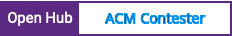 Open Hub project report for ACM Contester