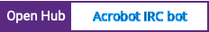 Open Hub project report for Acrobot IRC bot