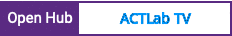 Open Hub project report for ACTLab TV