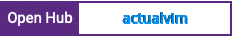 Open Hub project report for actualvim