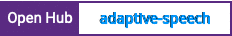 Open Hub project report for adaptive-speech