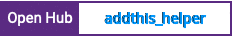 Open Hub project report for addthis_helper
