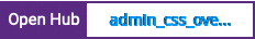Open Hub project report for admin_css_override