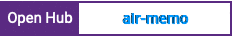 Open Hub project report for air-memo
