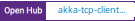 Open Hub project report for akka-tcp-client-server-java