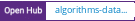 Open Hub project report for algorithms-data-structures