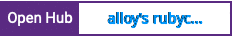 Open Hub project report for alloy's rubycocoa