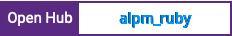 Open Hub project report for alpm_ruby