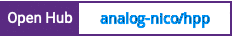 Open Hub project report for analog-nico/hpp