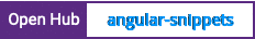Open Hub project report for angular-snippets