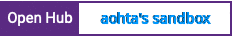 Open Hub project report for aohta's sandbox