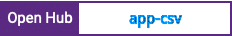 Open Hub project report for app-csv