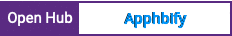 Open Hub project report for Apphbify