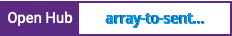 Open Hub project report for array-to-sentence