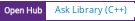 Open Hub project report for Ask Library (C++)