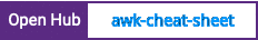 Open Hub project report for awk-cheat-sheet