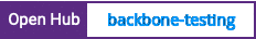 Open Hub project report for backbone-testing
