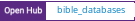 Open Hub project report for bible_databases
