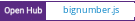 Open Hub project report for bignumber.js