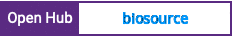Open Hub project report for biosource
